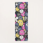 niedliche lustige Monster Yogamatte (Rückseite)