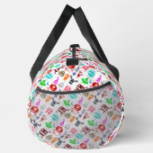 Niedliche, lustige Monstermuster Duffle Bag (Rechts)