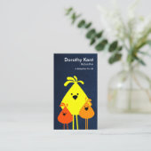 Niedliche lustige Mutter Bird Babysitting Chicks Visitenkarte (Stehend Vorderseite)