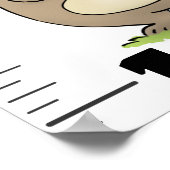 Niedliche, lustige Nagetiertiere Cartoon Wachstums Poster (Ecke)