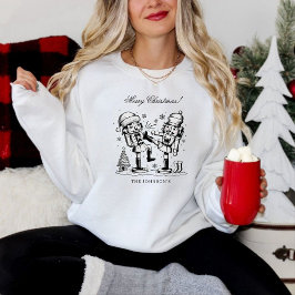 Niedliche lustige Nussknacker Weihnachten personal Sweatshirt
