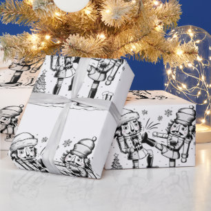 Niedliche lustige Nussknacker Weihnachtsdecore Geschenkpapier