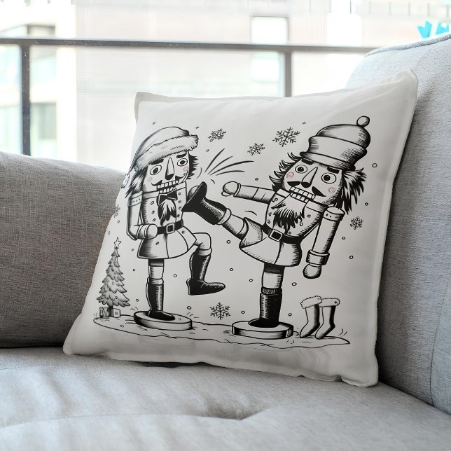 Niedliche lustige Nussknacker Weihnachtsdecore Kissen (Von Creator hochgeladen)