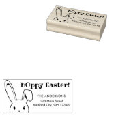 Niedliche lustige Ostersonnadresse Gummistempel (Stempel)