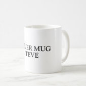 Niedliche lustige personalisierte Kaffeekocher Tas Kaffeetasse (VorderseiteRechts)