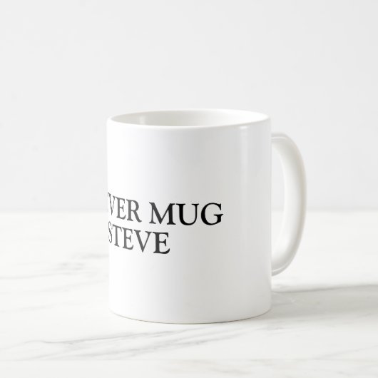 Niedliche lustige personalisierte Kaffeekocher Tas Kaffeetasse (VorderseiteRechts)