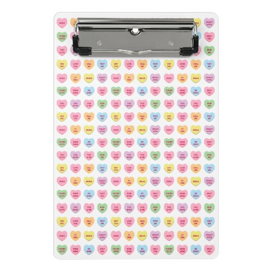 Niedliche, lustige, persönliche Konversationsmuste Mini Klemmbrett (Vorderseite)