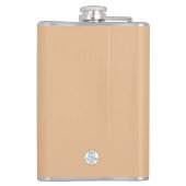 Niedliche lustige Pilzpuppe Personalisiert Forager Flachmann (Rückseite)