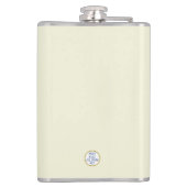 Niedliche lustige Pilzpuppe Personalisiert Forager Flachmann (Rückseite)