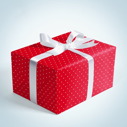 Niedliche, lustige rote weiße Punkte Weihnachten Geschenkpapier