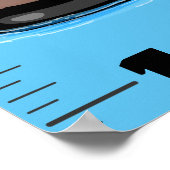 Niedliche lustige Tiere Cartoon Wachstumstabelle Poster (Ecke)