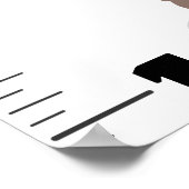 Niedliche lustige Tiere Cartoon Wachstumstabelle Poster (Ecke)