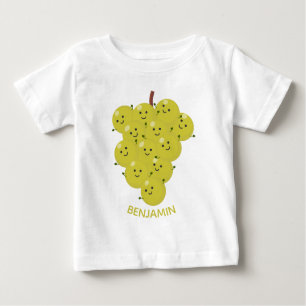 Niedliche, lustige Trauben-Cartoon-Illustration Baby T-shirt