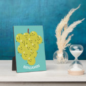 Niedliche, lustige Trauben-Cartoon-Illustration Fotoplatte (Seite)