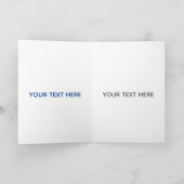 Niedliche, lustige Trauben-Cartoon-Illustration Karte (Innenseite)