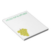 Niedliche, lustige Trauben-Cartoon-Illustration Notizblock (angewinkelt)