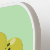 Niedliche, lustige Trauben-Cartoon-Illustration Pickleball Schläger (Linke Seite)