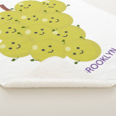 Niedliche, lustige Trauben-Cartoon-Illustration Sherpadecke (3/4)