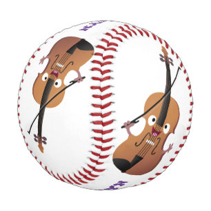 Niedliche lustige Violinmusikfigur Baseball