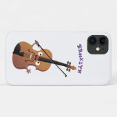Niedliche lustige Violinmusikfigur Case-Mate iPhone Hülle (Rückseite (Horizontal))