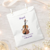 Niedliche lustige Violinmusikfigur Geschenktütchen (Ausgeschnitten)