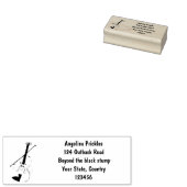 Niedliche lustige Violinmusikfigur Gummistempel (Stempel)