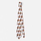 Niedliche lustige Violinmusikfigur Krawatte (Vorderseite)