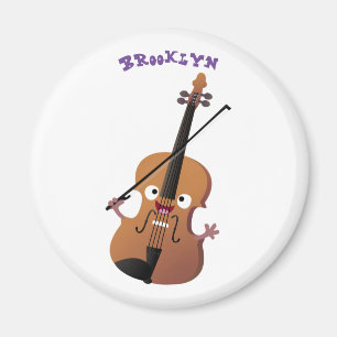 Niedliche lustige Violinmusikfigur Magnet
