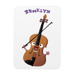 Niedliche lustige Violinmusikfigur Magnet