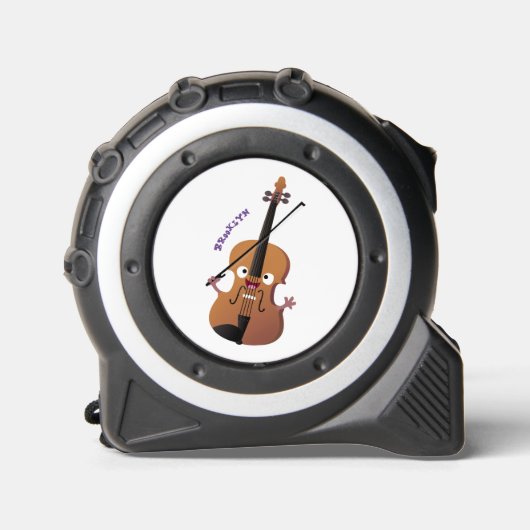 Niedliche lustige Violinmusikfigur Maßband (Vorderseite)