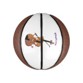 Niedliche lustige Violinmusikfigur Mini Basketball (Vertikal)