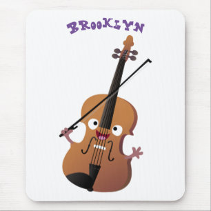 Niedliche lustige Violinmusikfigur Mousepad