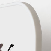 Niedliche lustige Violinmusikfigur Pickleball Schläger (Linke Seite)