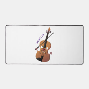 Niedliche lustige Violinmusikfigur Schreibtischunterlage