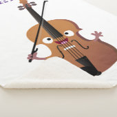 Niedliche lustige Violinmusikfigur Sherpadecke (3/4)