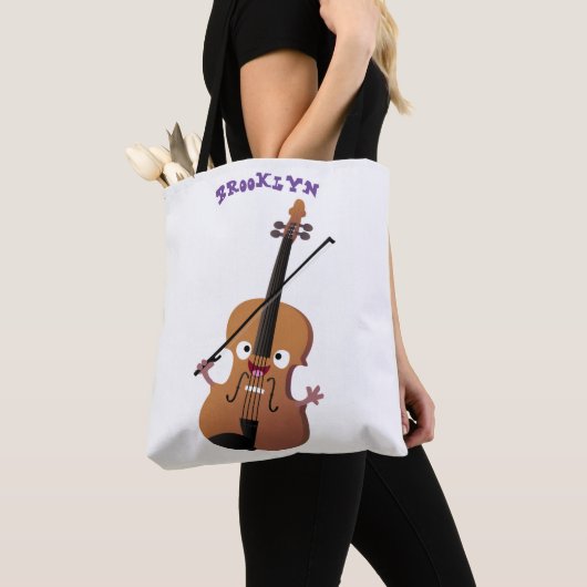 Niedliche lustige Violinmusikfigur Tasche (Von Nahem)
