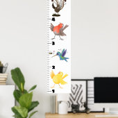 Niedliche lustige Vögel Cartoon Poster (Heimbüro)