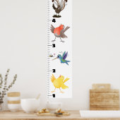 Niedliche lustige Vögel Cartoon Poster (Küche)