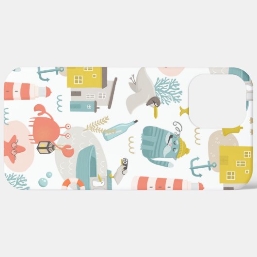 Niedliche lustige Wassertiere. Seeschwalbe Case-Mate iPhone Hülle (Rückseite / Rechts)