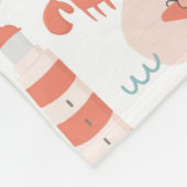 Niedliche lustige Wassertiere. Seeschwalbe Fleecedecke (Ecke)