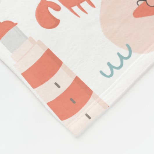 Niedliche lustige Wassertiere. Seeschwalbe Fleecedecke (Ecke)