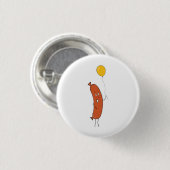 Niedliche lustige Wurst Button (Vorne & Hinten)