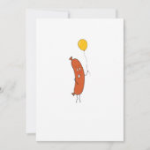 Niedliche lustige Wurst Einladung (Vorderseite)