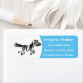 Niedliche lustige Zebra-Cartoon-Illustration (Insitu)