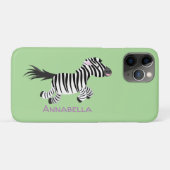 Niedliche lustige Zebra-Cartoon-Illustration Case-Mate iPhone Hülle (Rückseite (Horizontal))