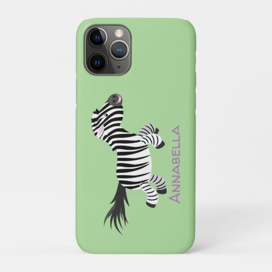 Niedliche lustige Zebra-Cartoon-Illustration Case-Mate iPhone Hülle (Rückseite)