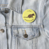 Niedliche Luwak Civet Cartoon Abbildung Button (Beispiel)