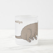 Niedliche Luwak Civet Cartoon Abbildung Mattglastasse (Mittel)