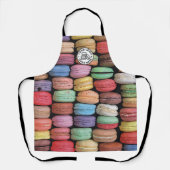 Niedliche Macaron-Bäckerei-Logo Schürze (Vorderseite)