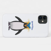 Niedliche Macaroni-Pinguin-Cartoon-Abbildung Case-Mate iPhone Hülle (Rückseite (Horizontal))